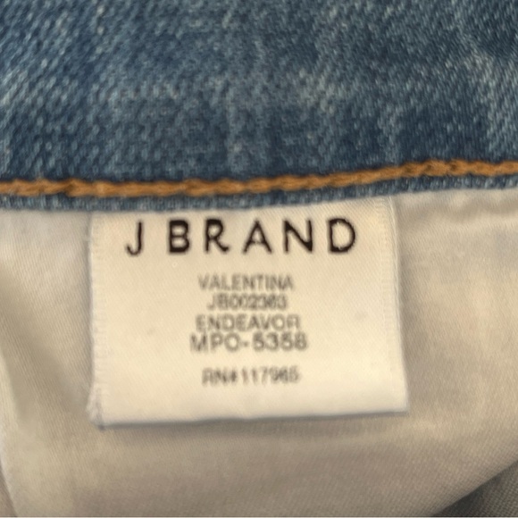 J Brand - Valentina High-Rise Flare Jeans Size 25 Endeavor Wash Long Inseam - Picture 10 of 11